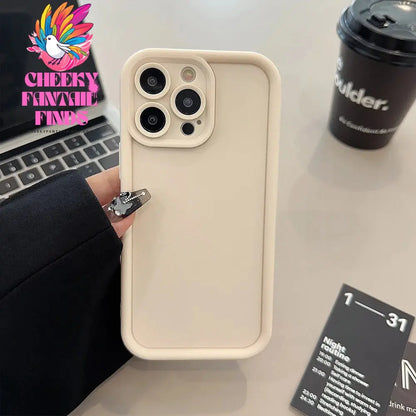 Beige Brown Black Stylish Phone Case for iPhone 15 14 13 12 11 Pro Max Plus 7 8 SE X XR XS Max, Slim Protective Shockproof Cover Cheeky Fantail Finds