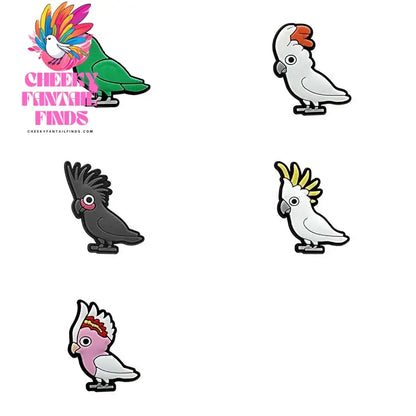 Bird Shoe Charms for Shoe Accessories Kids Clogs Pins Boy Girls Badges Men Jeans Women Cheeky Fantail Finds