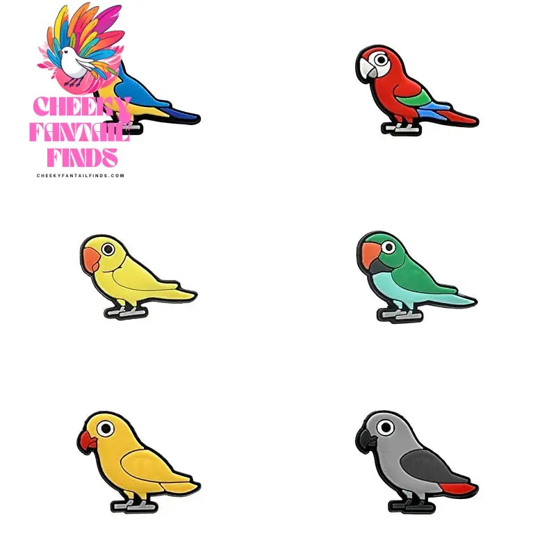 Bird Shoe Charms for Shoe Accessories Kids Clogs Pins Boy Girls Badges Men Jeans Women Cheeky Fantail Finds