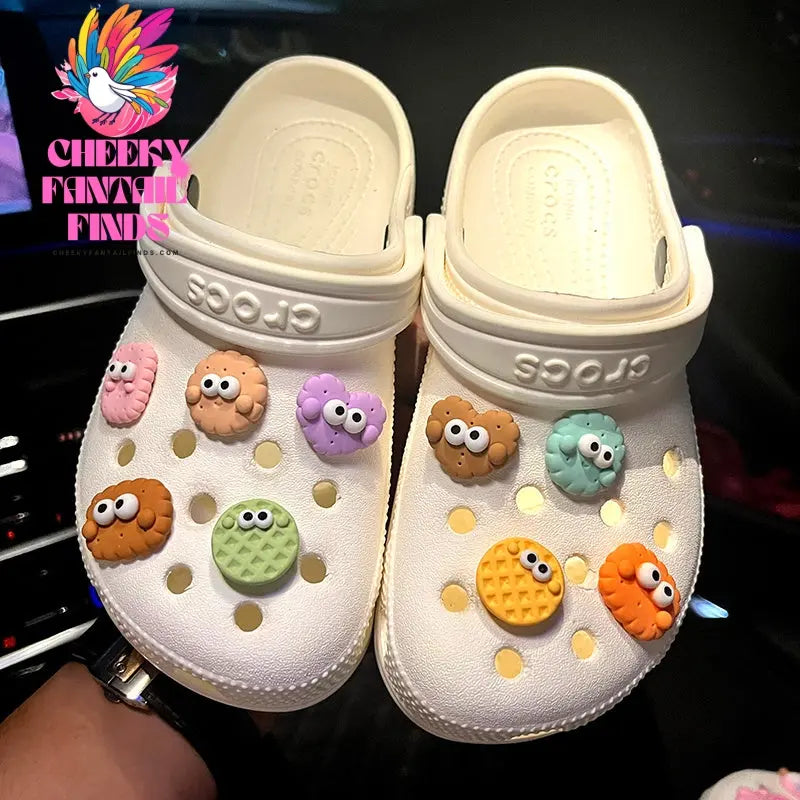 Biscuit Hole Shoes Accessories Shoe Buckle Diy Shoe Flower Decoration Accessories Cheeky Fantail Finds