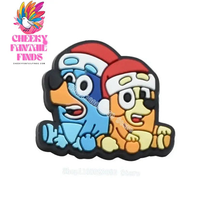 Bluey Bingo Chilli Shoe Charms Buckle Garden Clogs Decoration Sandals Anime Cartoon Slippers Accessories Children Christmas Gift Cheeky Fantail Finds