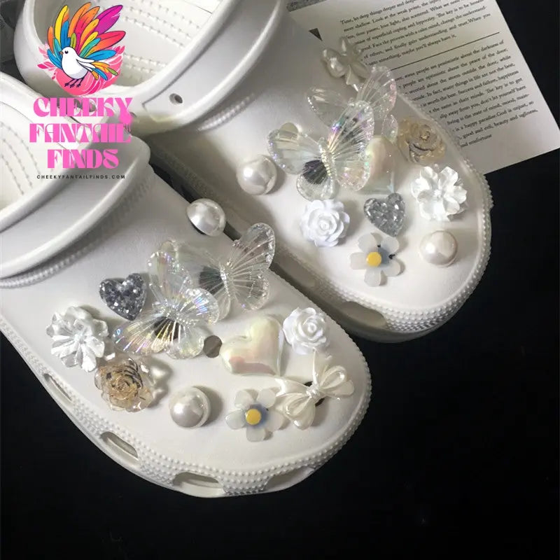 Butterfly Shoe Buckle Diy Decorative Card For Shoe Accessories Cheeky Fantail Finds