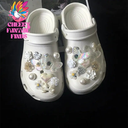 Butterfly Shoe Buckle Diy Decorative Card For Shoe Accessories Cheeky Fantail Finds
