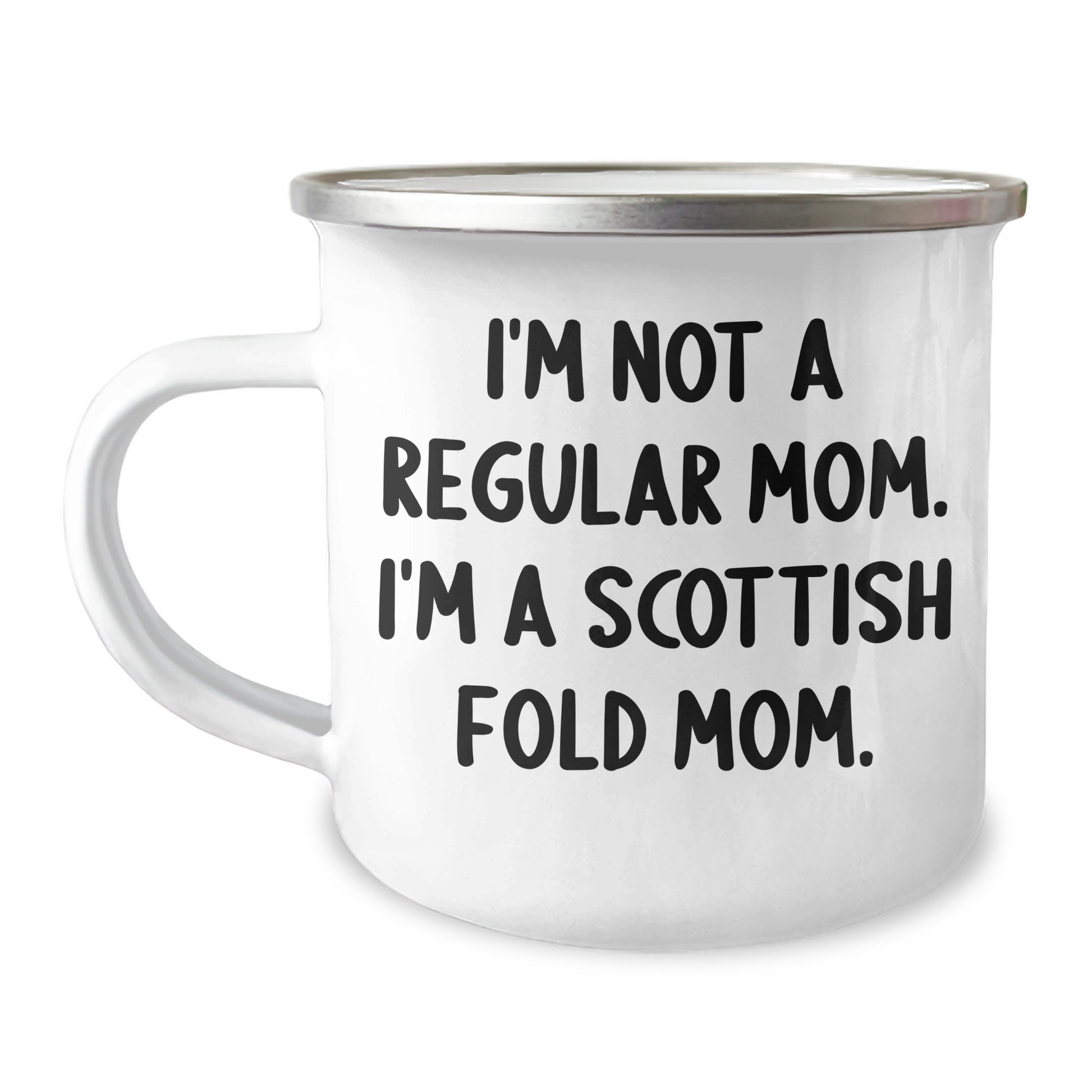 Scottish Fold Cat Mom Funny Camping Mug Gifts from Men to Friends, Unique Father's Day Unique Gift for Scottish Fold Cat Lovers - Image 1
