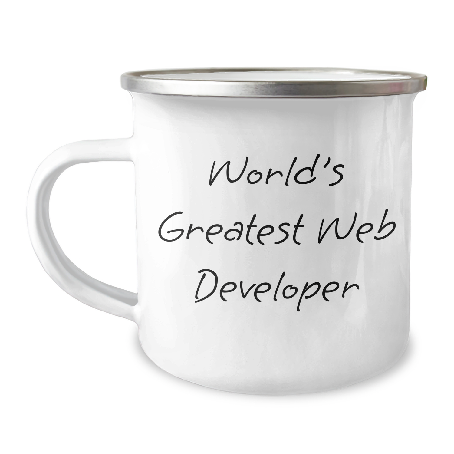 Funny World's Greatest Web Developer Gifts from Men to Family - Unique Camping Mug for Father's Day - Image 1