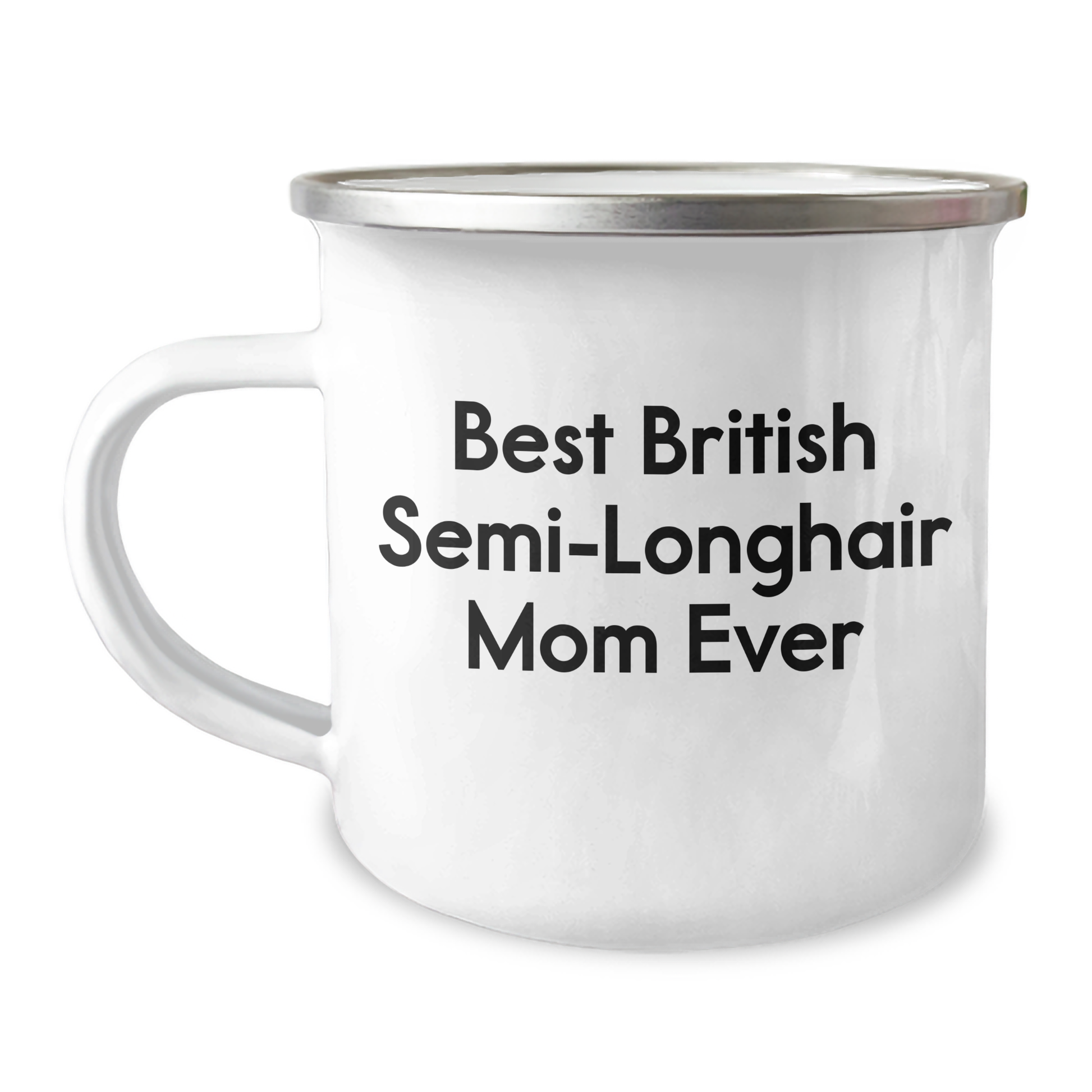 British Semi-Longhair Cat Mom's Gift Camping Mug, Best British Semi-longhair Mom Ever, Father's Day Unique Gifts, Gifts from Mother to Son, British Semi-Longhair Cat Lover - Image 1