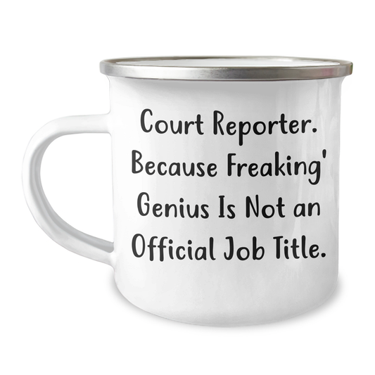 Funny Court Reporter Mugs, Gifts from Friends, Gifts for Court Reporters, Camping Mugs for Father's Day Unique Gifts - Image 1