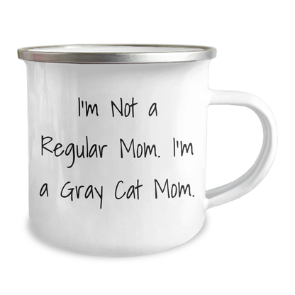 Funny Gray Cat Mom Gifts from Men to Gray Cat Lovers - I'm Not A Regular Mom. I'm A Gray Cat Mom. Dad's Day Unique Gifts - Image 2
