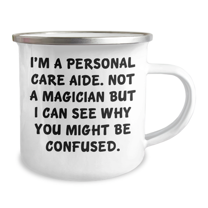 Personal Care Aide Humor Camping Mug, Funny Gifts from Friends to Family, Father's Day Unique Gifts for Men - Image 2