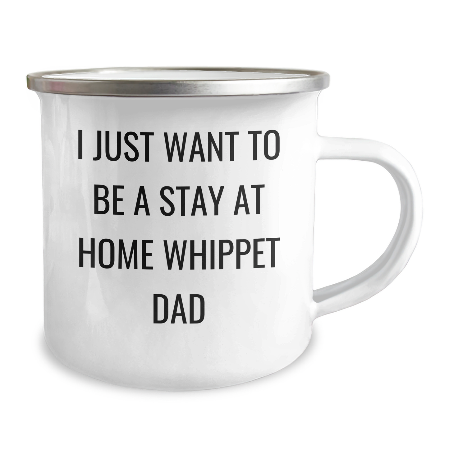Whippet Dog Lover's Camping Mug, Funny Quote, Gifts from Men for Whippet Dog Dad on Father's Day, Perfect for Outdoor Enthusiasts, Gifts for Whippet Dog Owners - Image 2