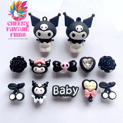 CCF 3D Set Cartoon Cute Dog Charm Sandals Buckle DIY Detachable Wristband Children's Shoe Accessories Cheeky Fantail Finds