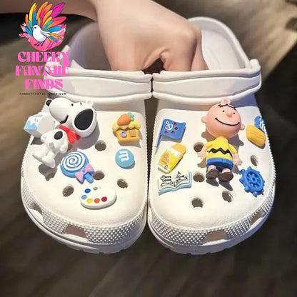 CCF Cartoon Cinnamoroll Shoe Accessories Set Cinnamoroll Melody 3D Decoration Birthday Gift Cheeky Fantail Finds