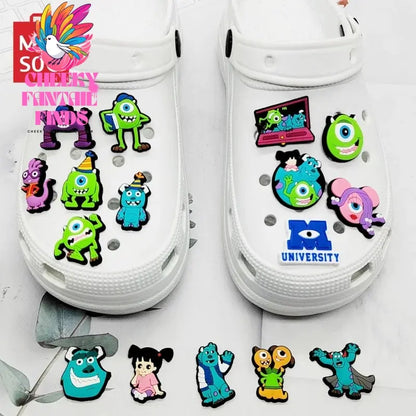 CCF Cartoon Shoe Decoration Charms Monsters Inc. University  PVC Shoe Accessories Christmas Gift for Kids Party Favors Cheeky Fantail Finds