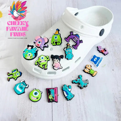 CCF Cartoon Shoe Decoration Charms Monsters Inc. University  PVC Shoe Accessories Christmas Gift for Kids Party Favors Cheeky Fantail Finds