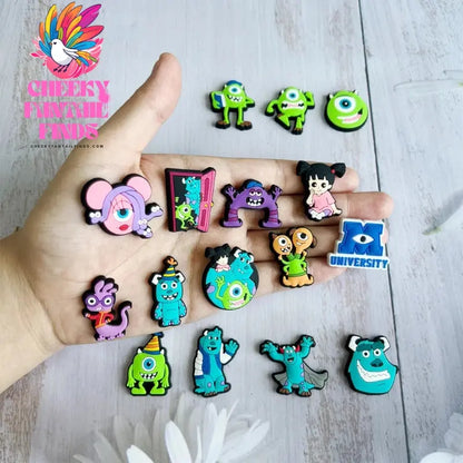 CCF Cartoon Shoe Decoration Charms Monsters Inc. University  PVC Shoe Accessories Christmas Gift for Kids Party Favors Cheeky Fantail Finds