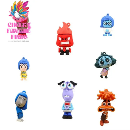 CCF Kawaii Inside Out 2 Shoe Buckle Cute Cartoon Anime Diy Pvc Shoe Decoration Clogs Charms Gift For Kids Boys Girls Teens Cheeky Fantail Finds