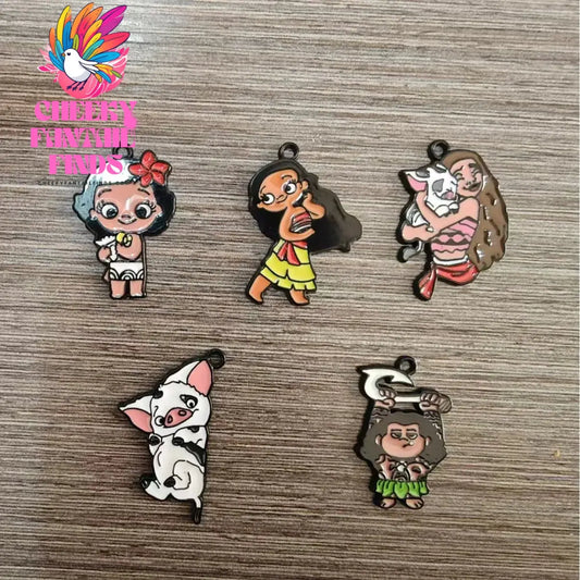 CCF Movie Series Cartoon MOANA Shoe Charms For Clogs Sandal Decoration DIY Accessories Perfect for Xmas Party Gifts Cheeky Fantail Finds