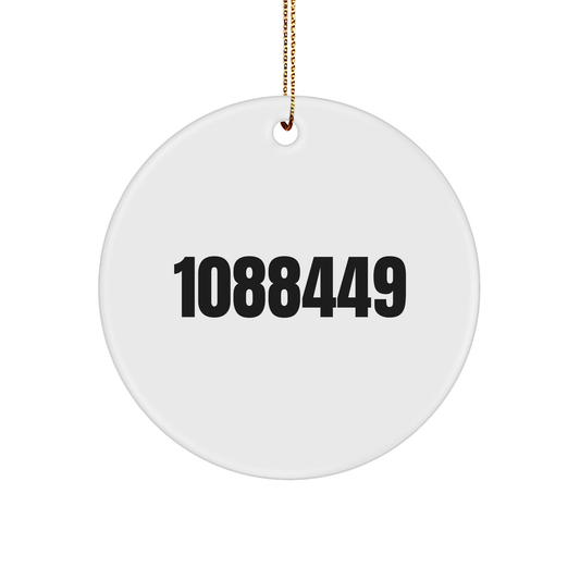 Court Reporter Gifts by Day, Ninja by Night - Funny Circle Ornament for Christmas - Image 1