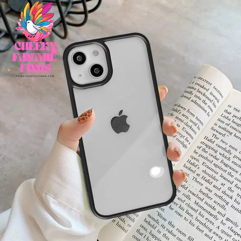 Candy Shockproof Silicone Bumper Phone Case For iPhone 16 15 14 11 12 13 Pro Max XS XR 8 7Plus Transparent Protection Back Cover Cheeky Fantail Finds