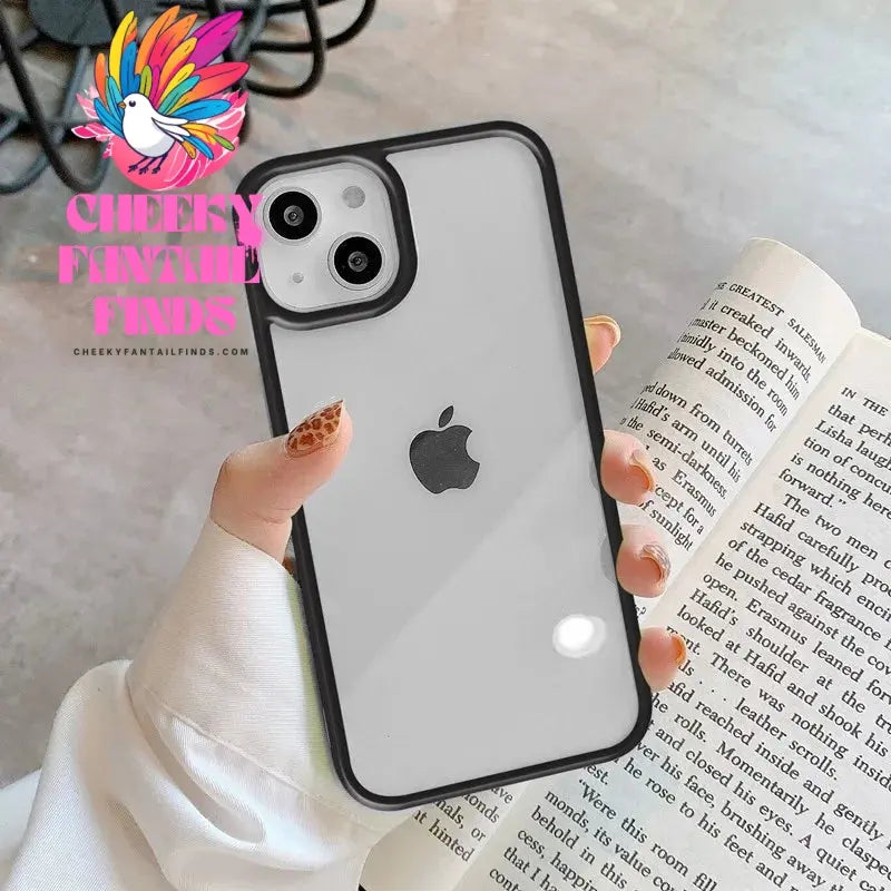 Candy Shockproof Silicone Bumper Phone Case For iPhone 16 15 14 11 12 13 Pro Max XS XR 8 7Plus Transparent Protection Back Cover Cheeky Fantail Finds