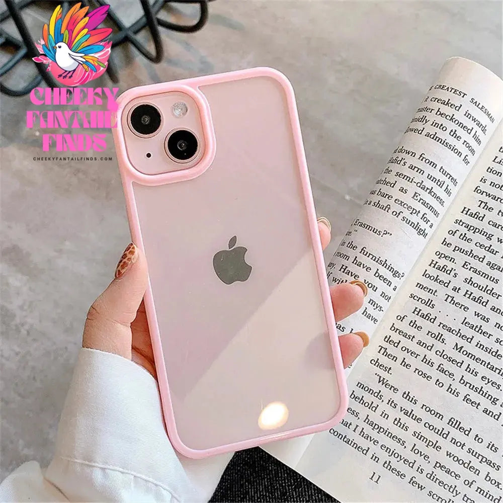 Candy Shockproof Silicone Bumper Phone Case For iPhone 16 15 14 11 12 13 Pro Max XS XR 8 7Plus Transparent Protection Back Cover Cheeky Fantail Finds