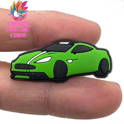 Car Cartoon Soft Glue Hole Shoe Buckle Decorative Buckle Accessories Ornaments Cheeky Fantail Finds