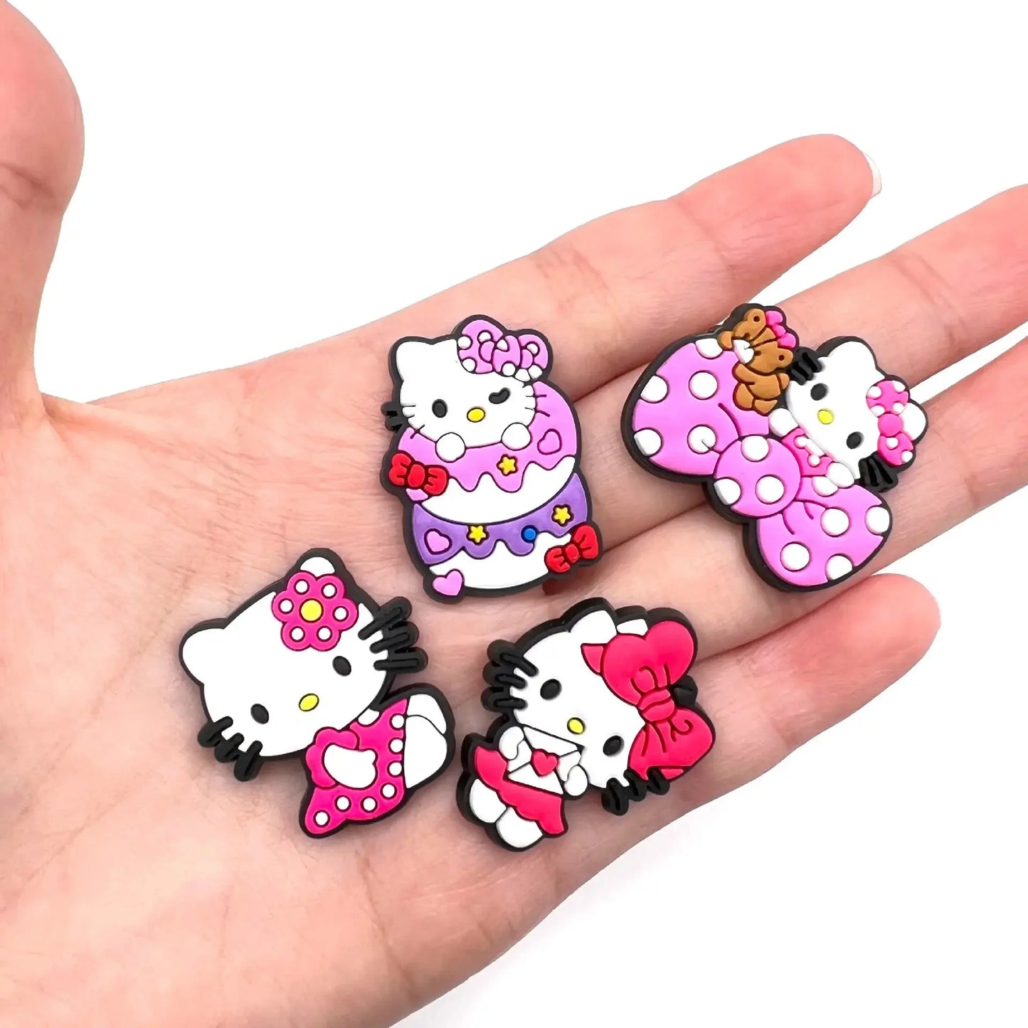 Cartoon Cute Kitty Series Shoe Accessories Girl DIY Sandals Cheeky Fantail Finds