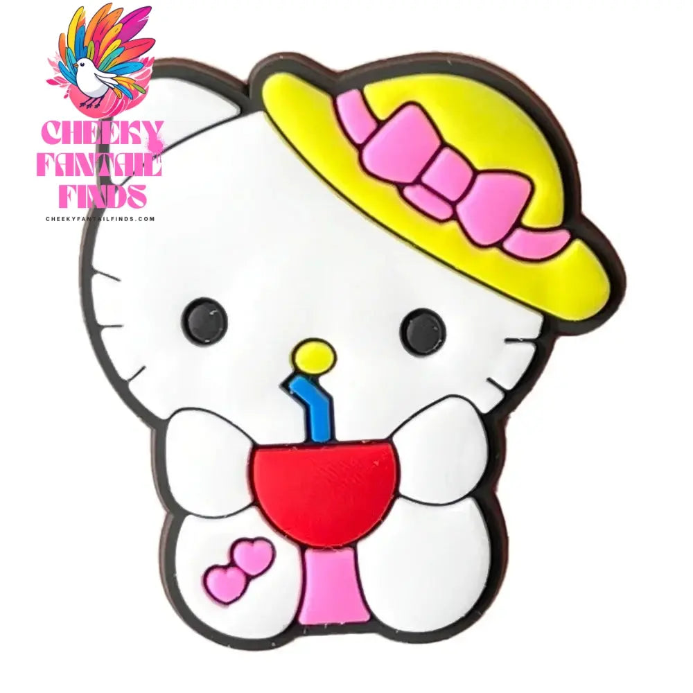 Cartoon Cute Kitty Series Shoe Accessories Girl DIY Sandals Cheeky Fantail Finds