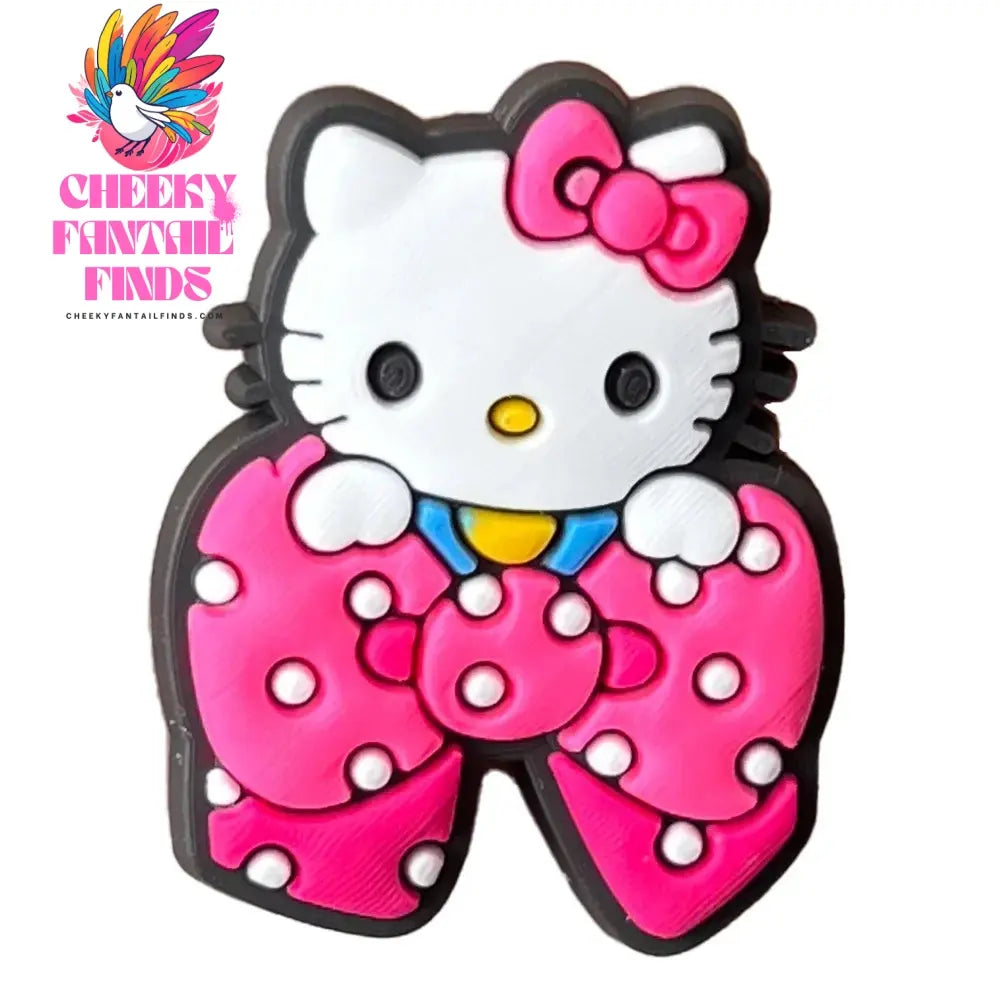 Cartoon Cute Kitty Series Shoe Accessories Girl DIY Sandals Cheeky Fantail Finds