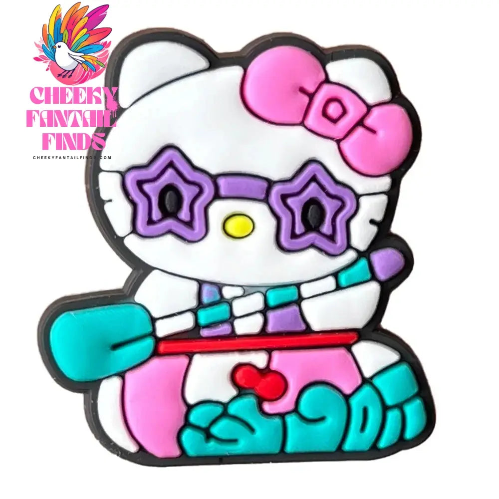 Cartoon Cute Kitty Series Shoe Accessories Girl DIY Sandals Cheeky Fantail Finds