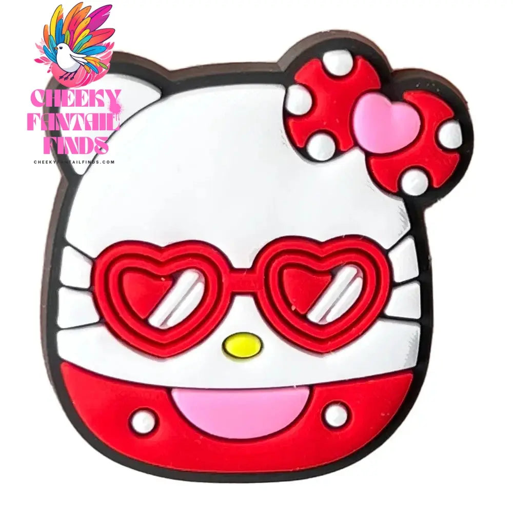 Cartoon Cute Kitty Series Shoe Accessories Girl DIY Sandals Cheeky Fantail Finds