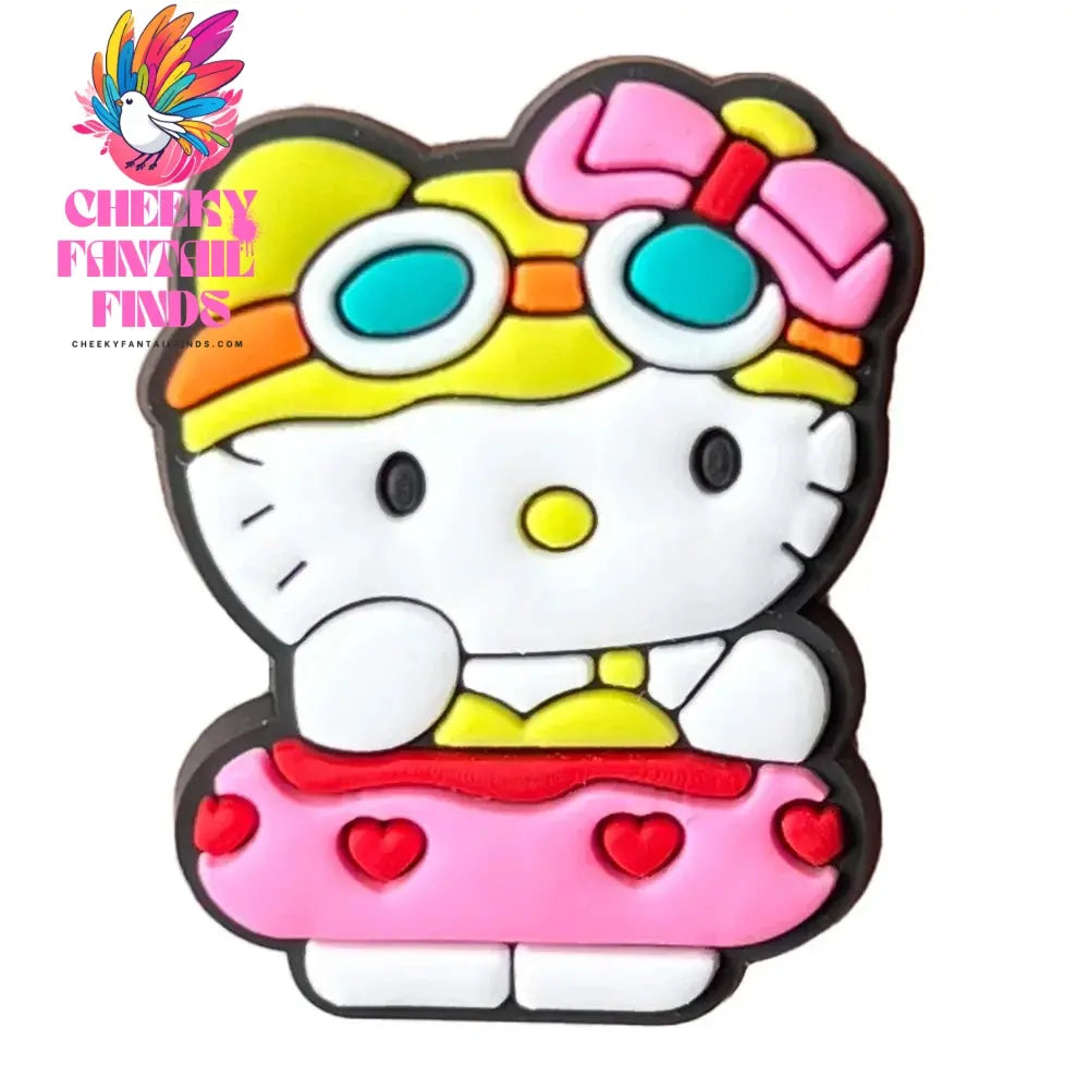 Cartoon Cute Kitty Series Shoe Accessories Girl DIY Sandals Cheeky Fantail Finds