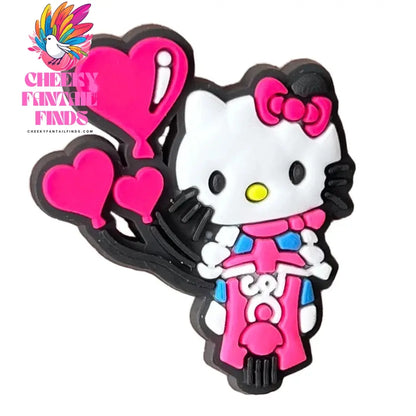 Cartoon Cute Kitty Series Shoe Accessories Girl DIY Sandals Cheeky Fantail Finds