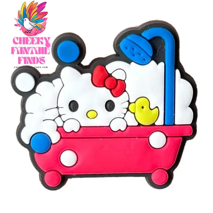 Cartoon Cute Kitty Series Shoe Accessories Girl DIY Sandals Cheeky Fantail Finds