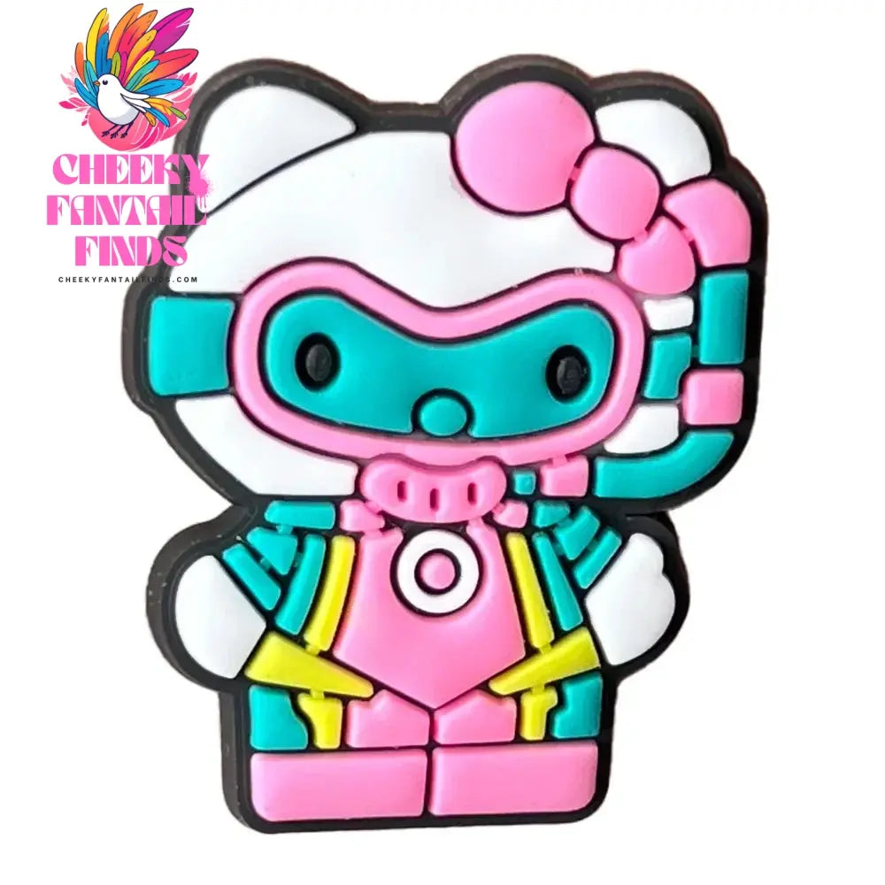 Cartoon Cute Kitty Series Shoe Accessories Girl DIY Sandals Cheeky Fantail Finds