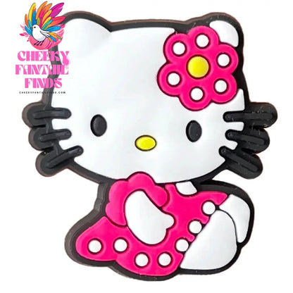 Cartoon Cute Kitty Series Shoe Accessories Girl DIY Sandals Cheeky Fantail Finds