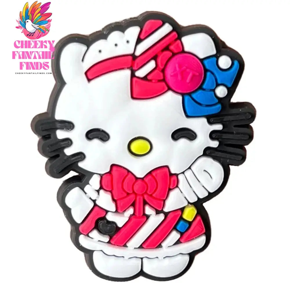 Cartoon Cute Kitty Series Shoe Accessories Girl DIY Sandals Cheeky Fantail Finds
