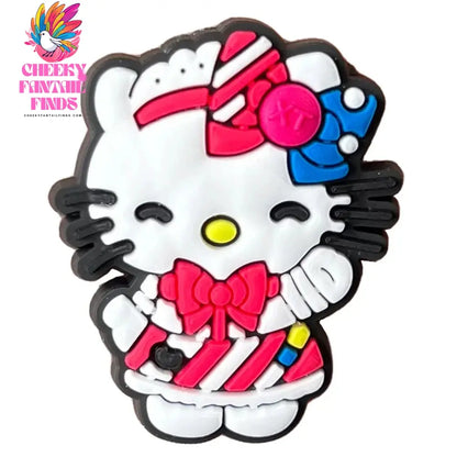 Cartoon Cute Kitty Series Shoe Accessories Girl DIY Sandals Cheeky Fantail Finds