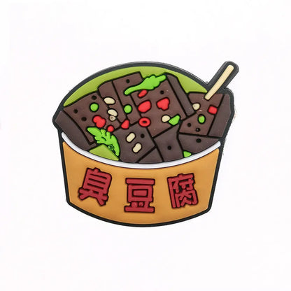 Cartoon Food Hole Shoes Shoe Ornament Shoe Buckle PVC Eva Sandals Decorative Accessories Cheeky Fantail Finds