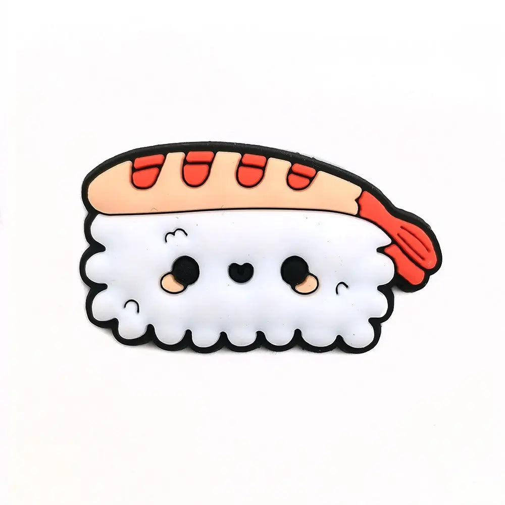 Cartoon Food Hole Shoes Shoe Ornament Shoe Buckle PVC Eva Sandals Decorative Accessories Cheeky Fantail Finds