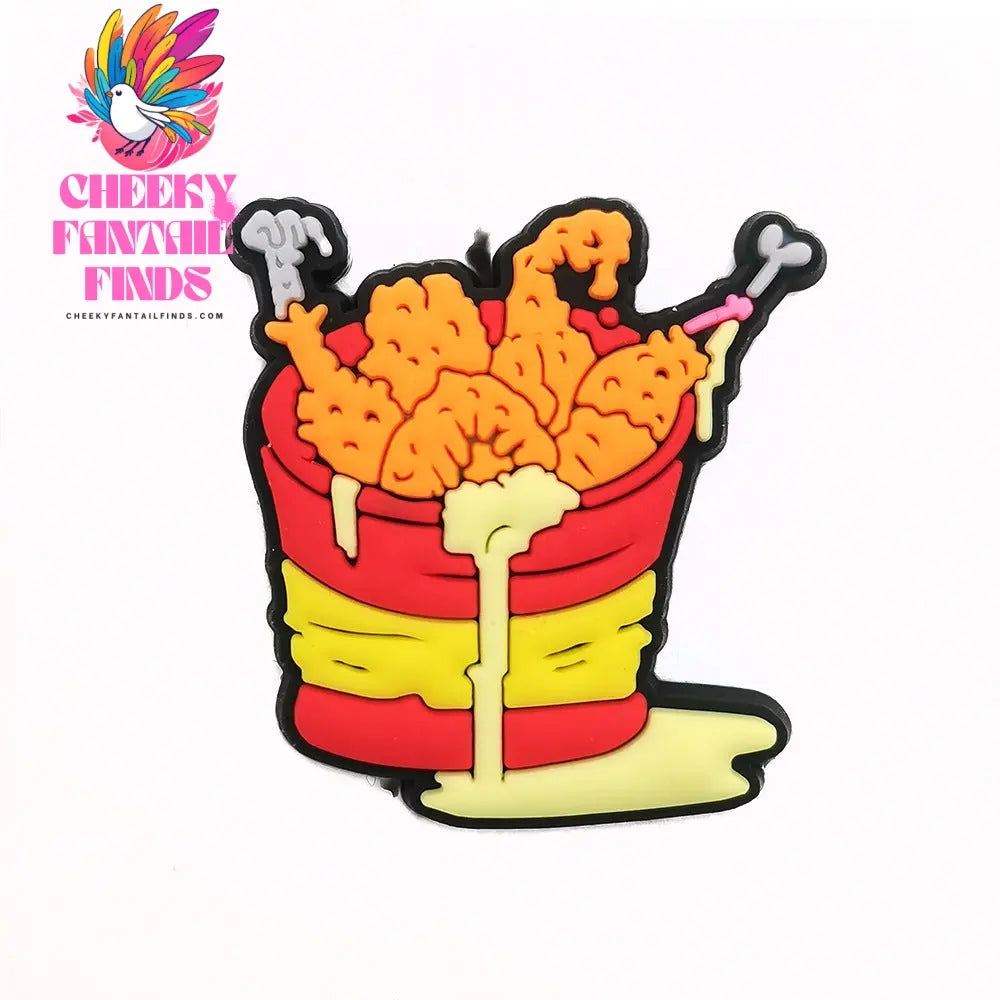 Cartoon Food Hole Shoes Shoe Ornament Shoe Buckle PVC Eva Sandals Decorative Accessories Cheeky Fantail Finds