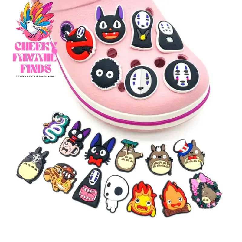 Cartoon Series Cute Anime Funny Shoe Charms Fashion Sandals Pin DIY Accessories Decorate Girls Halloween Party Gifts - Cheeky Fantail Finds