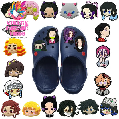 Cartoon movie anime Alligator Shoes Charm Clogs decorated for Alligator  accessories Wholesale for boys and girls Christmas Cheeky Fantail Finds