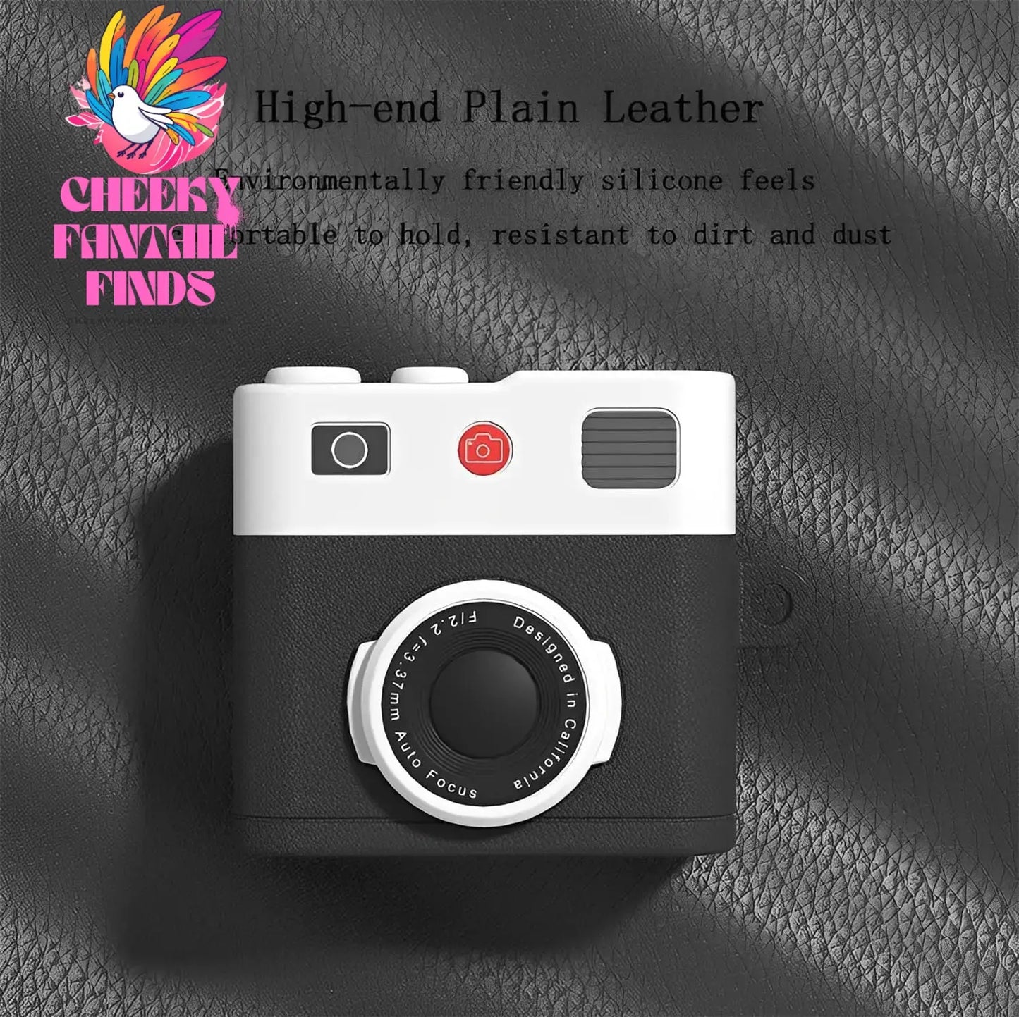 Case For AirPods 4 Case Retro 3D Camera Protective Shockproof Silicone Skin Cover with Cleaner Kit and Lanyard For AirPods Pro 2 Cheeky Fantail Finds