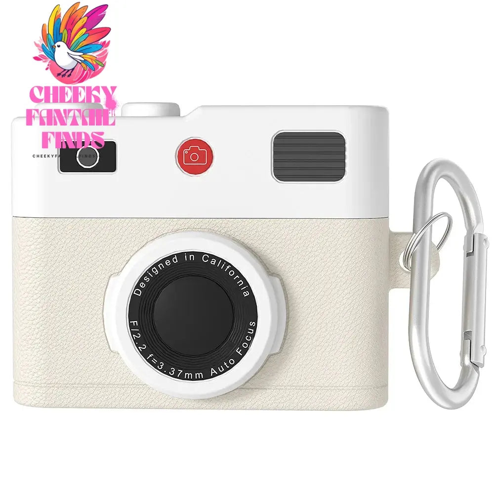 Case For AirPods 4 Case Retro 3D Camera Protective Shockproof Silicone Skin Cover with Cleaner Kit and Lanyard For AirPods Pro 2 Cheeky Fantail Finds