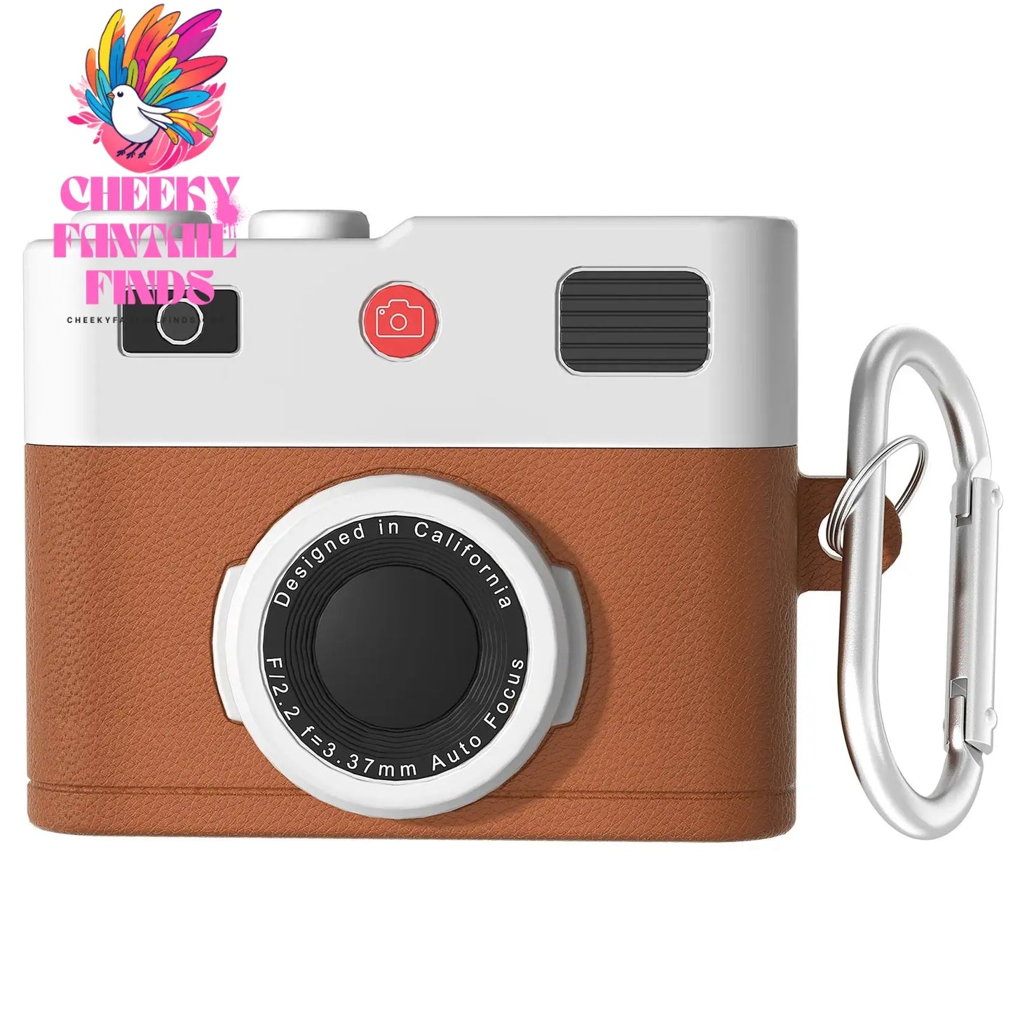 Case For AirPods 4 Case Retro 3D Camera Protective Shockproof Silicone Skin Cover with Cleaner Kit and Lanyard For AirPods Pro 2 Cheeky Fantail Finds