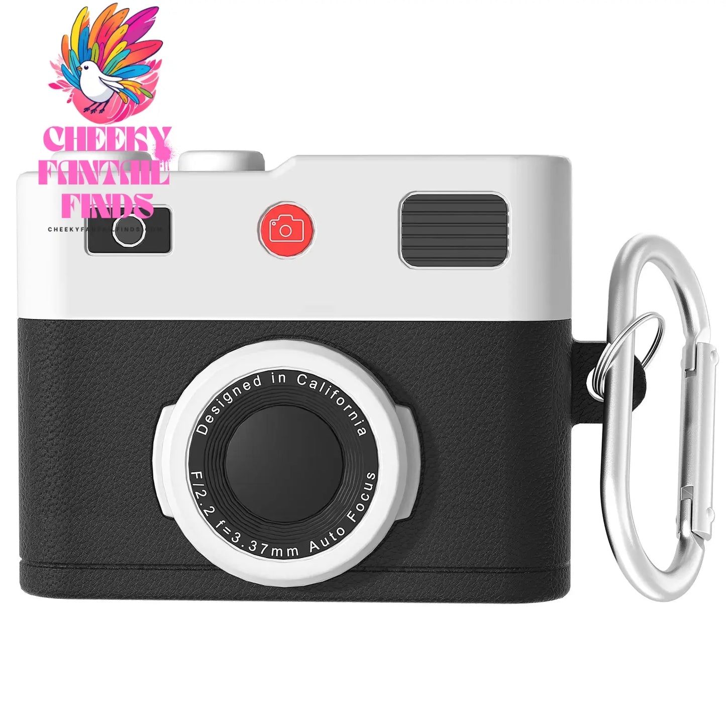 Case For AirPods 4 Case Retro 3D Camera Protective Shockproof Silicone Skin Cover with Cleaner Kit and Lanyard For AirPods Pro 2 Cheeky Fantail Finds