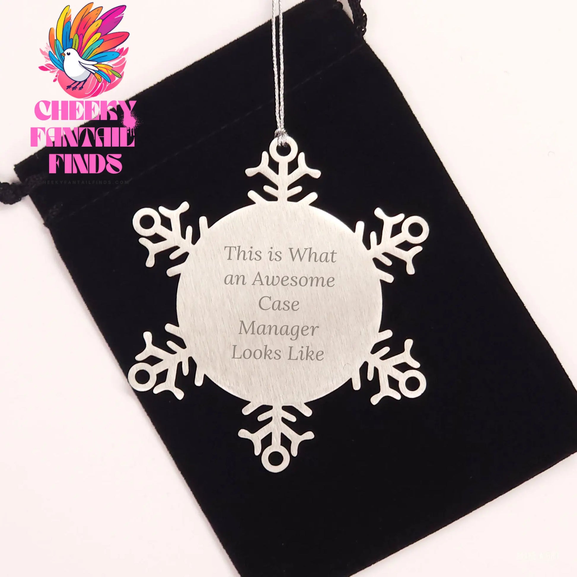 Case Manager Gifts from Friends, Case Manager Snowflake Ornament, This Is What An Awesome Case Manager Looks Like, Christmas Unique Gifts for Case Manager - Image 2