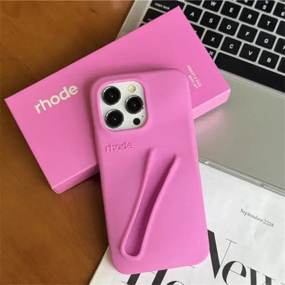 Case for iPhone 15 16 Pro Max 14 Plus 13 12 11 ProMax Lipstick Soft Silicone Portable Lip Gloss Holder Ins Hot Cover Funda Cheeky Fantail Finds