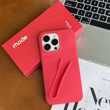 Case for iPhone 15 16 Pro Max 14 Plus 13 12 11 ProMax Lipstick Soft Silicone Portable Lip Gloss Holder Ins Hot Cover Funda Cheeky Fantail Finds